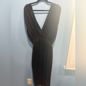 Elegant Black Backless Dress